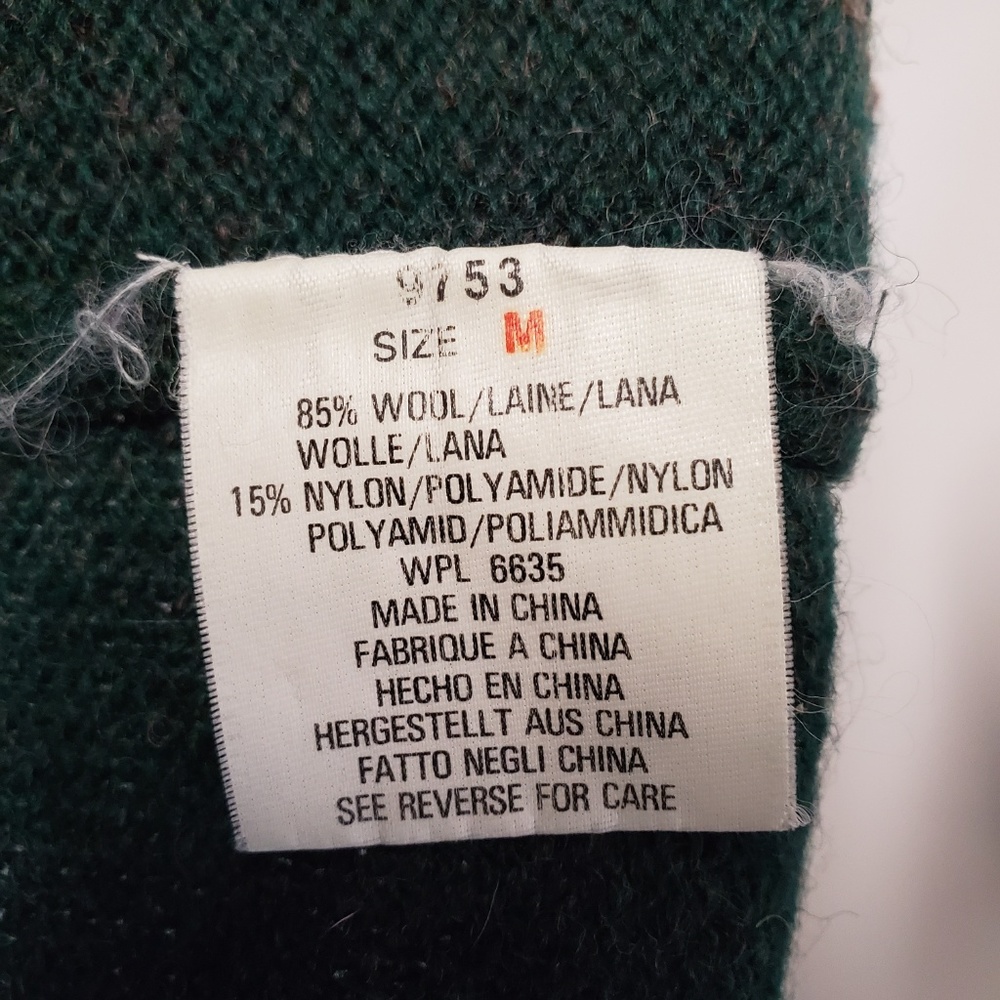 90s WOOLRICH Save Our Animals/Earth Wool Cardigan - Picture 7 of 7